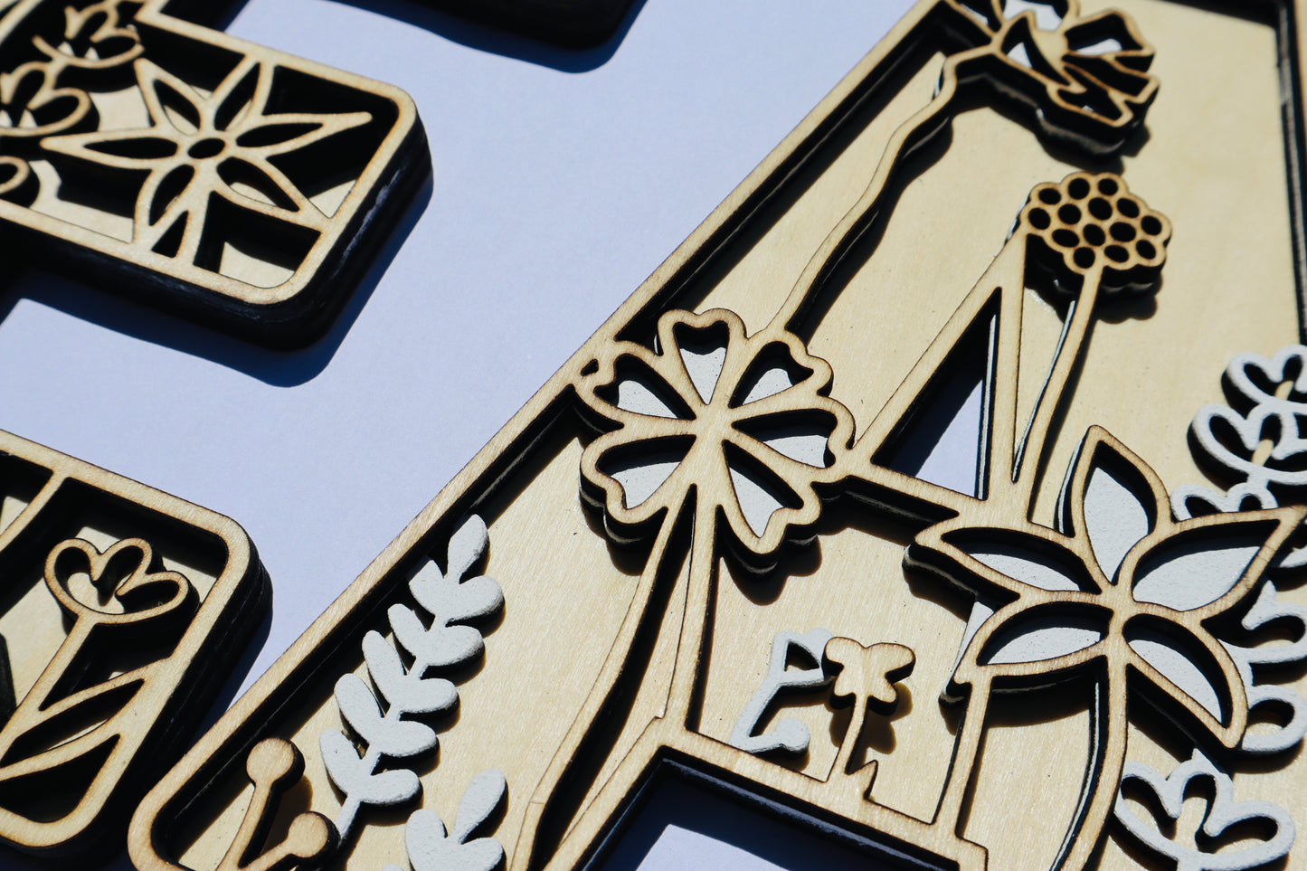 3D Floral Alphabet Letters
